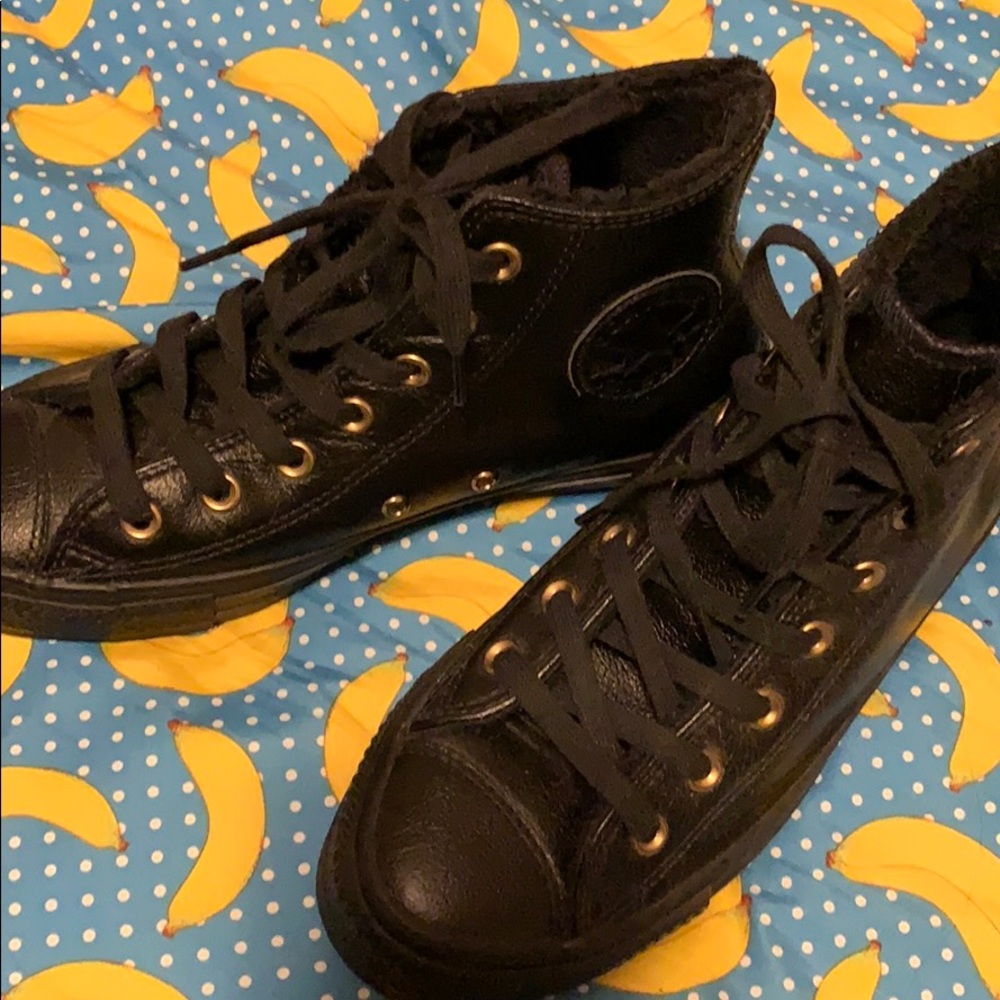 Leather converse